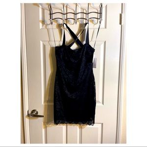 All Black Lace Mini W/Thick Straps